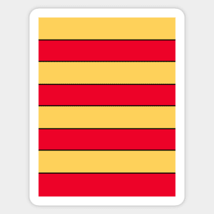 Partick Thistle Red and Yellow Hoops Home 2000 Sticker